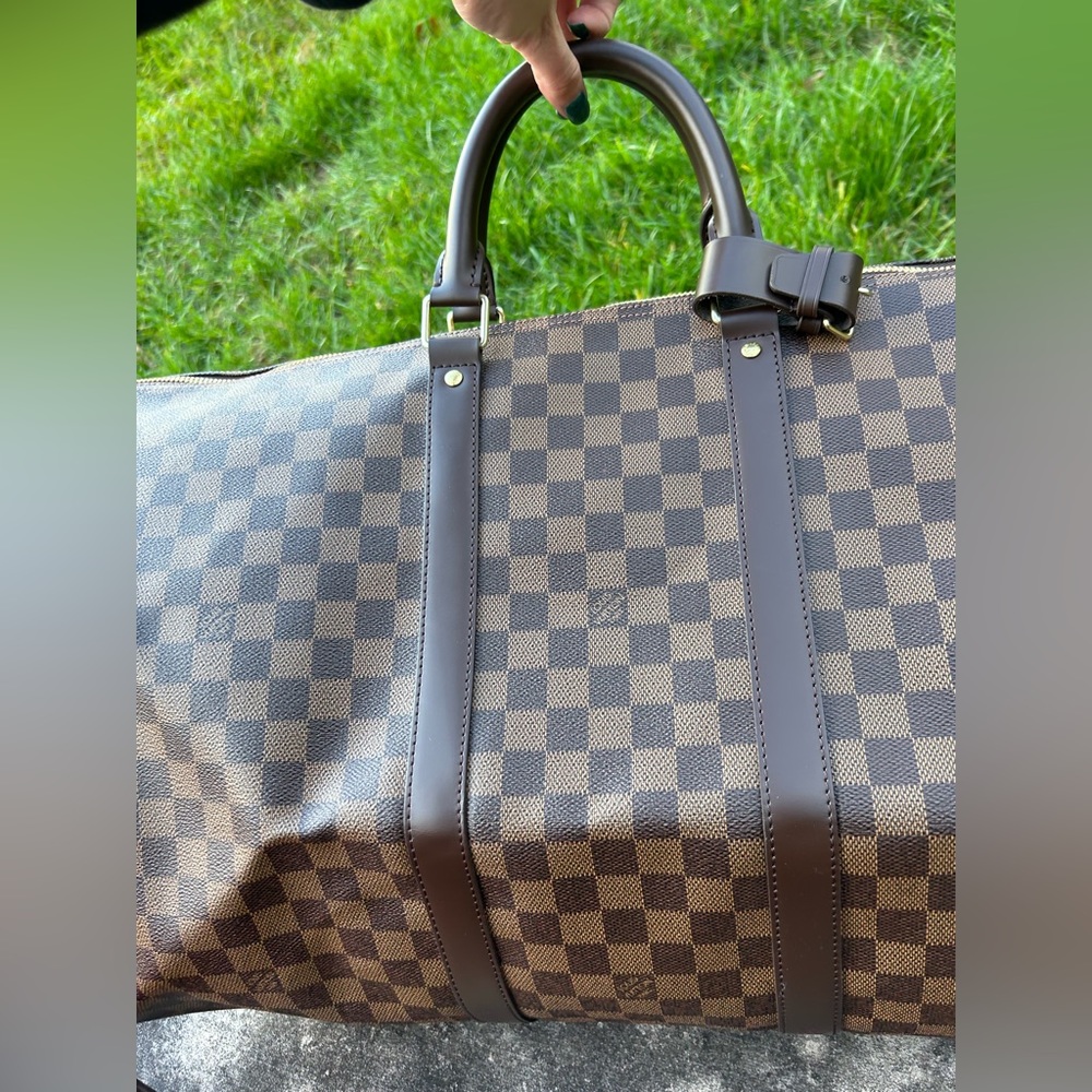 Keepall Bandoulière 55 LOUIS VUITTON Damier Ebene - Picture 3 of 7
